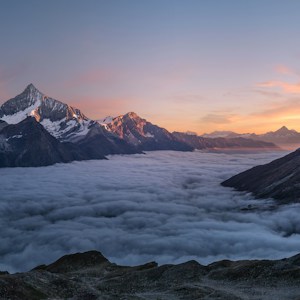 Mountain sunset